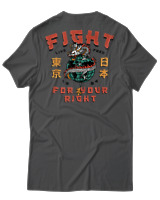 T-Shirt Αντρικό - Fight For Your Rights - Color Thumbnail Ανθρακί