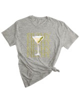 T-Shirt Woman Fashion Γυναικείο - Filthy Martini - Color Thumbnail GREY MELANZE