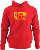Φούτερ με κουκούλα - Find Your Fire - Color Thumbnail Κόκκινο