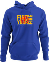 Φούτερ με κουκούλα - Find Your Fire - Color Thumbnail Μπλε Ρουά