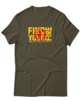 T-Shirt Αντρικό - Find Your Fire - Color Thumbnail Χακί