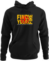 Φούτερ με κουκούλα - Find Your Fire - Color Thumbnail Μαύρο