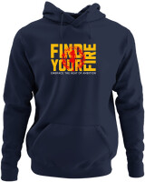 Φούτερ με κουκούλα - Find Your Fire - Color Thumbnail Navy Blue