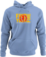Φούτερ με κουκούλα - Find Your Fire - Color Thumbnail Blue Carolina