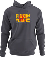 Φούτερ με κουκούλα - Find Your Fire - Color Thumbnail Ανθρακί