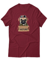 T-Shirt Αντρικό - Find Your Own Victory - Color Thumbnail Σκούρο Κόκκινο