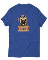 T-Shirt Αντρικό - Find Your Own Victory - Color Thumbnail Μπλε Ρουά