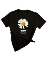 T-Shirt Woman Fashion Γυναικείο - Flawsome - Color Thumbnail BLACK