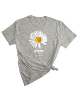 T-Shirt Woman Fashion Γυναικείο - Flawsome - Color Thumbnail GREY MELANZE