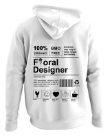 Φούτερ με κουκούλα - Floral Designer - Color Thumbnail ΄Ασπρο