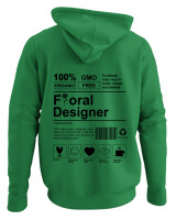 Φούτερ με κουκούλα - Floral Designer - Color Thumbnail Kelly Green