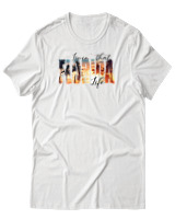 T-Shirt Αντρικό - Florida Livin That Life - Color Thumbnail Άσπρο