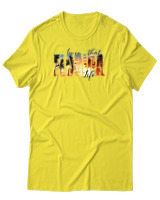 T-Shirt Αντρικό - Florida Livin That Life - Color Thumbnail Κίτρινο