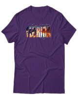 T-Shirt Αντρικό - Florida Livin That Life - Color Thumbnail Σκούρο Μωβ