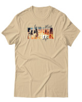 T-Shirt Αντρικό - Florida Livin That Life - Color Thumbnail Μπεζ