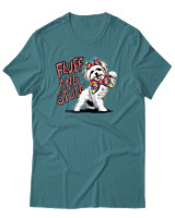 T-Shirt Αντρικό - Fluff And Stuff - Color Thumbnail Μπλε Πράσινο