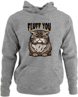 Φούτερ με κουκούλα - Fluff You - Color Thumbnail Γκρι Μελανζέ