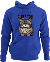 Φούτερ με κουκούλα - Fluff You - Color Thumbnail Μπλε Ρουά