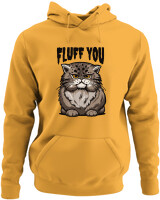 Φούτερ με κουκούλα - Fluff You - Color Thumbnail Κίτρινο Χρυσό
