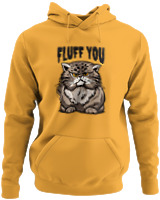 Φούτερ με κουκούλα - Fluff You - Color Thumbnail Κίτρινο Χρυσό