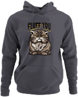 Φούτερ με κουκούλα - Fluff You - Color Thumbnail Ανθρακί