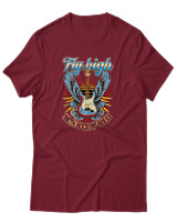 T-Shirt Αντρικό - Fly High - Color Thumbnail Σκούρο Κόκκινο