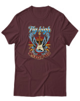 T-Shirt Αντρικό - Fly High - Color Thumbnail Μπορντό