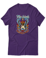 T-Shirt Αντρικό - Fly High - Color Thumbnail Σκούρο Μωβ