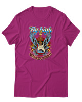 T-Shirt Αντρικό - Fly High - Color Thumbnail Φουξια