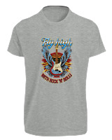 T-Shirt Fit Αντρικό - Fly High - Color Thumbnail Γκρι Μελανζέ