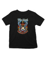 T-Shirt  Παιδικό - Fly High - Color Thumbnail Μαύρο