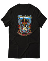 T-Shirt  Γυναικείο - Fly High - Color Thumbnail Μαύρο