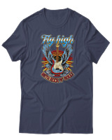 T-Shirt  Γυναικείο - Fly High - Color Thumbnail Μπλέ Γκρί