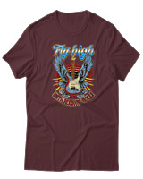 T-Shirt  Γυναικείο - Fly High - Color Thumbnail Μπορντό