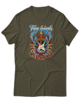 T-Shirt  Γυναικείο - Fly High - Color Thumbnail Χακί