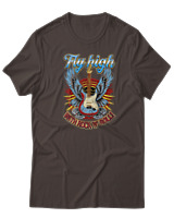 T-Shirt  Γυναικείο - Fly High - Color Thumbnail Καφέ
