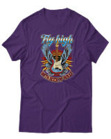 T-Shirt  Γυναικείο - Fly High - Color Thumbnail Μώβ