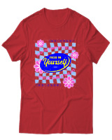T-Shirt Αντρικό - Focus On Yourself - Color Thumbnail Κόκκινο