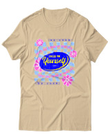 T-Shirt Αντρικό - Focus On Yourself - Color Thumbnail Μπεζ