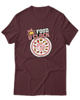 T-Shirt Αντρικό - Food O'Clock - Color Thumbnail Μπορντό