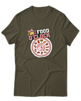 T-Shirt Αντρικό - Food O'Clock - Color Thumbnail Χακί