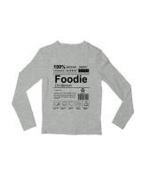 Μακρυμάνικο Μακό - Foodie - Color Thumbnail Γκρι Μελανζέ