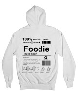 Ζακέτα Φούτερ με κουκούλα - Foodie - Color Thumbnail 'Ασπρο