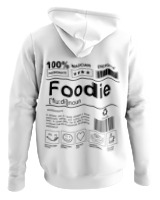 Φούτερ με κουκούλα - Foodie - Color Thumbnail ΄Ασπρο