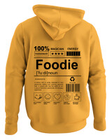 Φούτερ με κουκούλα - Foodie - Color Thumbnail Κίτρινο Χρυσό