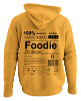 Φούτερ με κουκούλα - Foodie - Color Thumbnail Κίτρινο Χρυσό