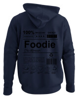 Φούτερ με κουκούλα - Foodie - Color Thumbnail Navy Blue
