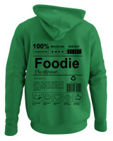 Φούτερ με κουκούλα - Foodie - Color Thumbnail Kelly Green