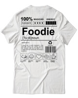 T-Shirt Unisex - Foodie - Color Thumbnail Άσπρο