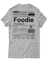 T-Shirt Unisex - Foodie - Color Thumbnail Γκρι Μελανζέ